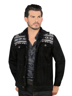 Chamarra Casual Termica de Forro Afelpado Estampada Aztec para Hombre 'Lamasini' - ID: 6001