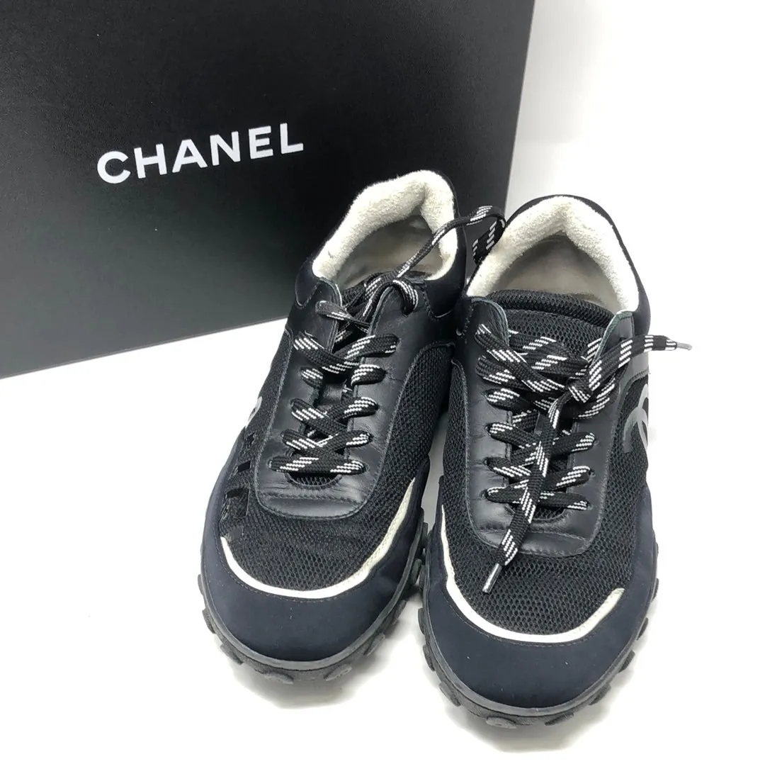 Chanel Black and White Sneaker