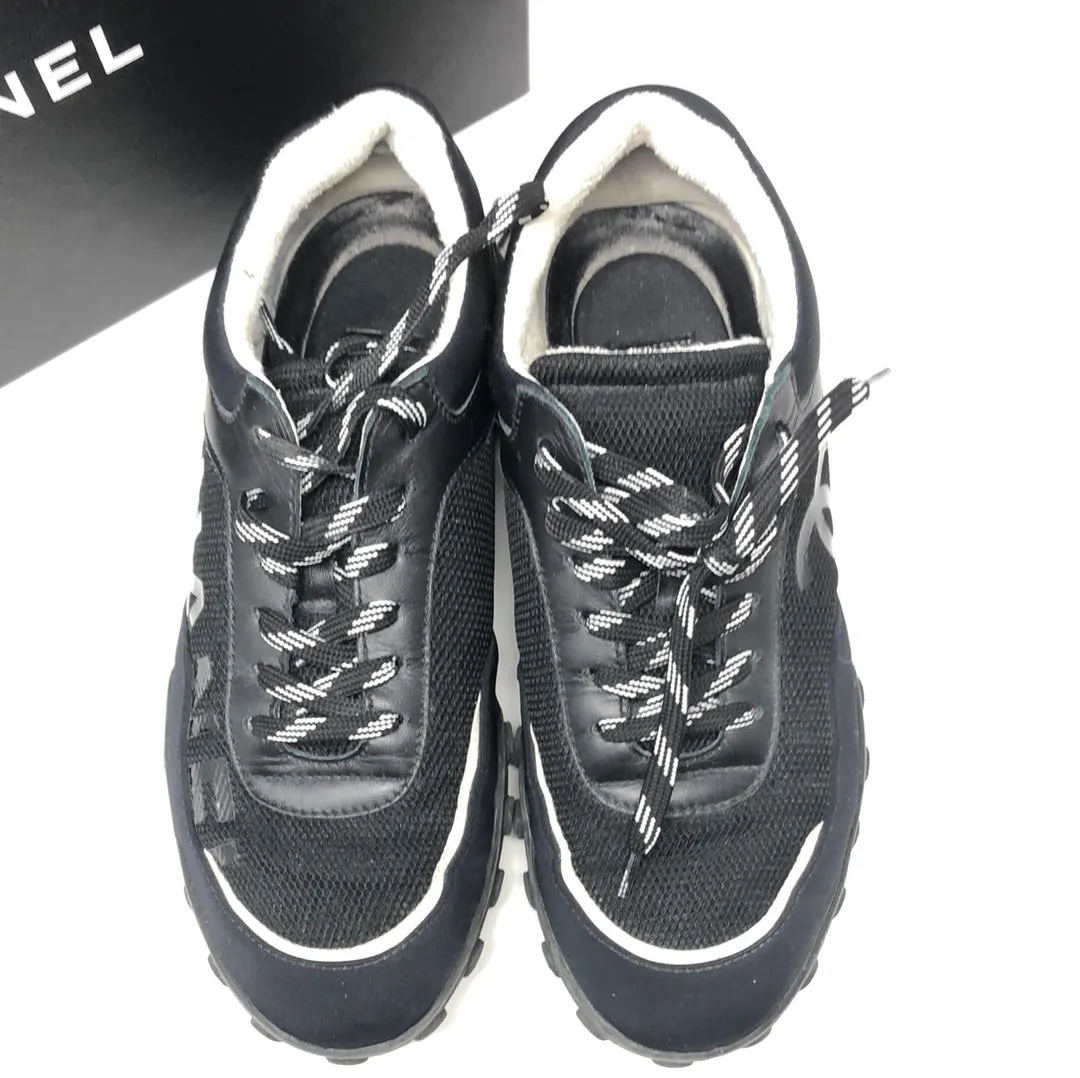 Chanel Black and White Sneaker