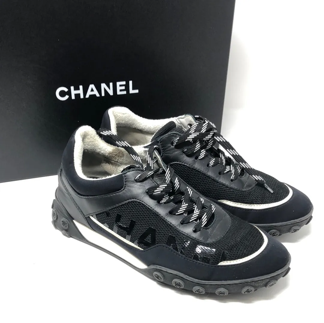 Chanel Black and White Sneaker
