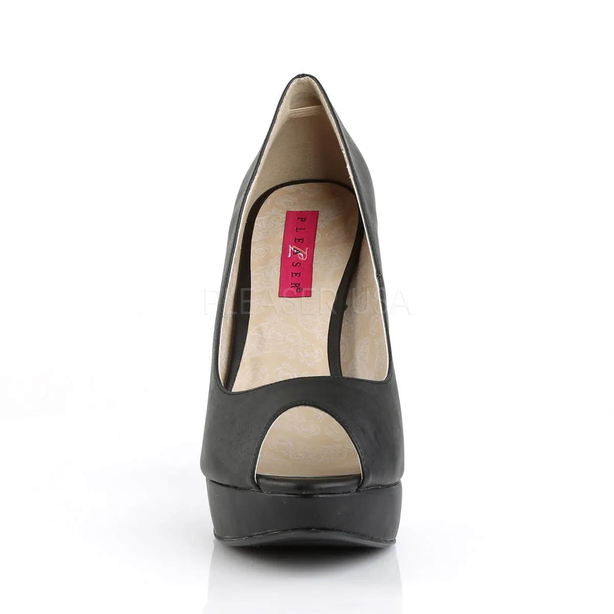 CHLOE-01  Black Faux Leather