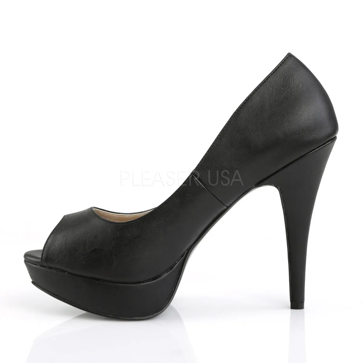 CHLOE-01  Black Faux Leather