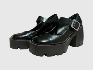 CHUNKY PLATFORM HEELS BLACK - SM REBOOTED