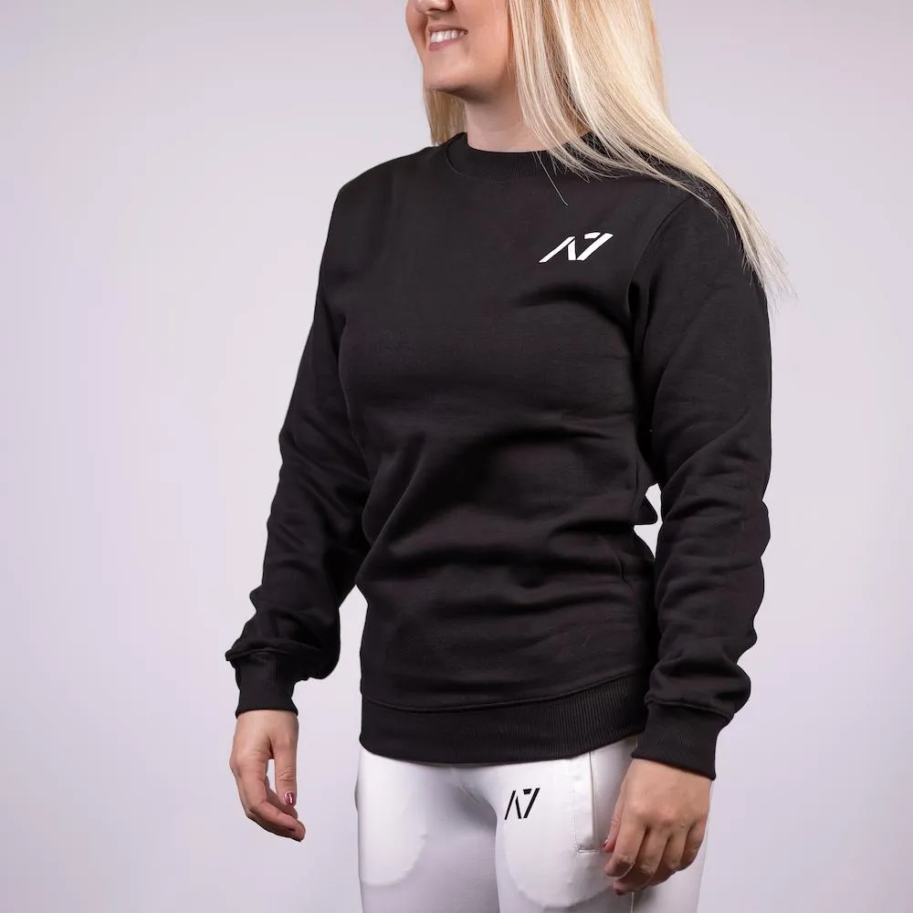Classic Black Bar Grip Crew Neck