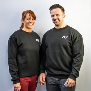 Classic Black Bar Grip Crew Neck