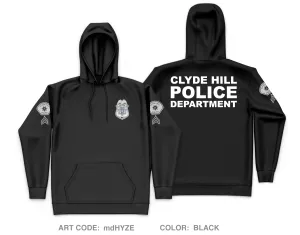 Clyde Hill Police Department Store 1 Core Men's Hooded Performance Sweatshirt - mdHYZE