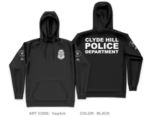 Clyde Hill Police Department Store 1 Core Men's Hooded Performance Sweatshirt - Vwp4vh