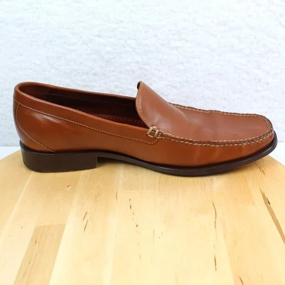Cole Haan Leather Loafer Mens Size 10 Brown Slip On Shoe City Dress Casual