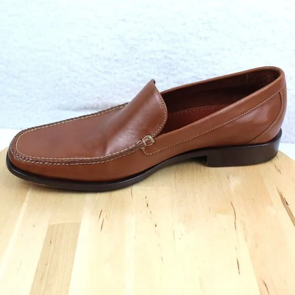 Cole Haan Leather Loafer Mens Size 10 Brown Slip On Shoe City Dress Casual