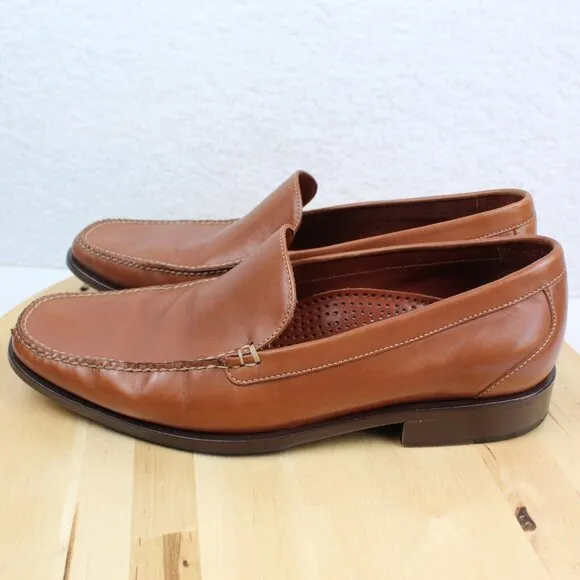 Cole Haan Leather Loafer Mens Size 10 Brown Slip On Shoe City Dress Casual