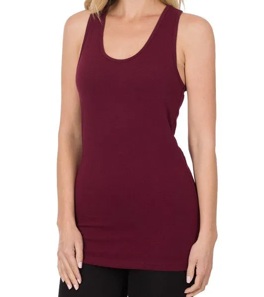 COTTON SPANDEX RACERBACK TANK