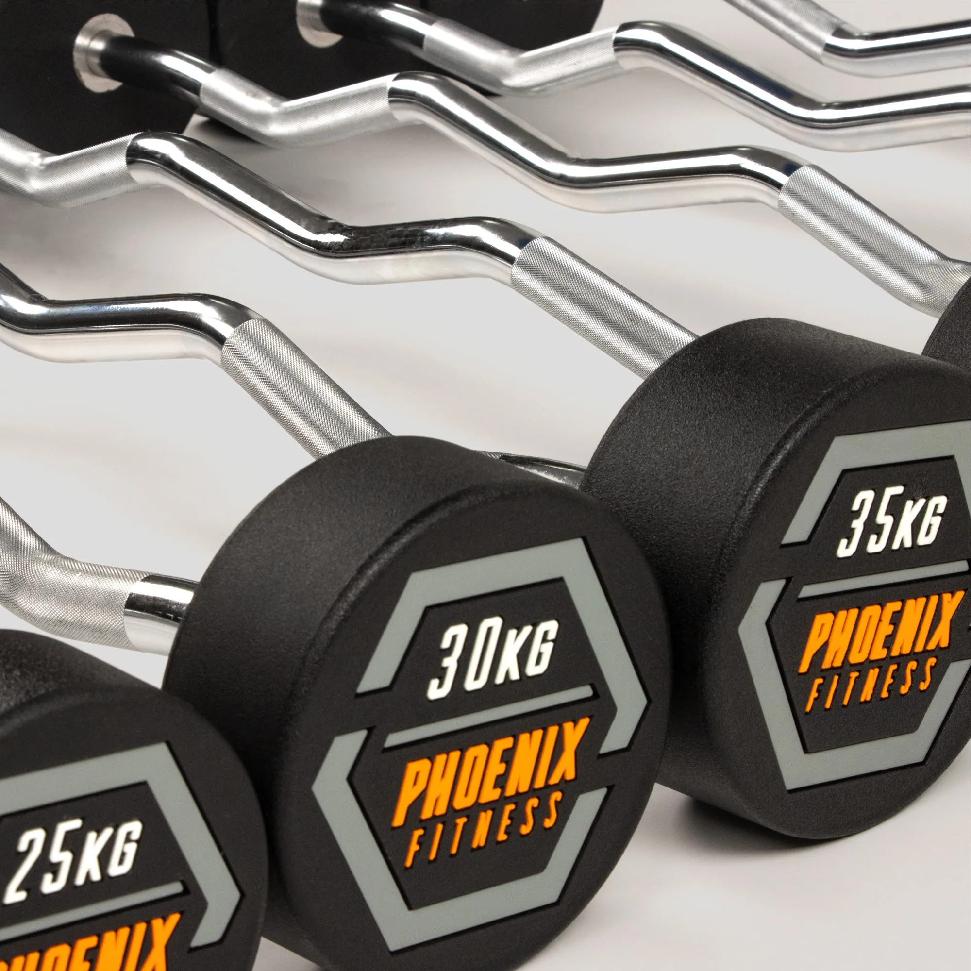 Curved Handle Barbell Set