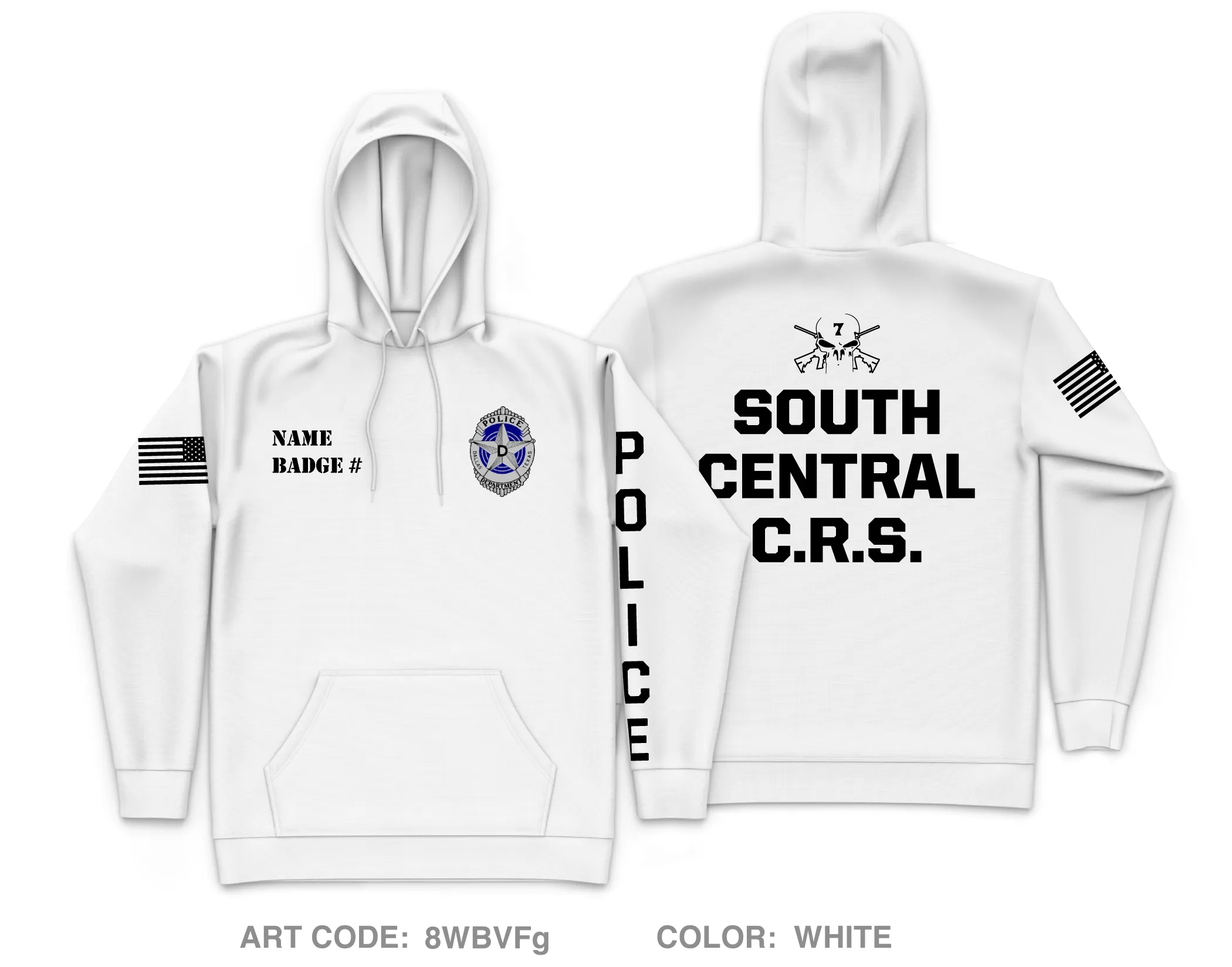 CUSTOM Dallas PD Store 1 Core Men's Hooded Performance Sweatshirt - 8WBVFg