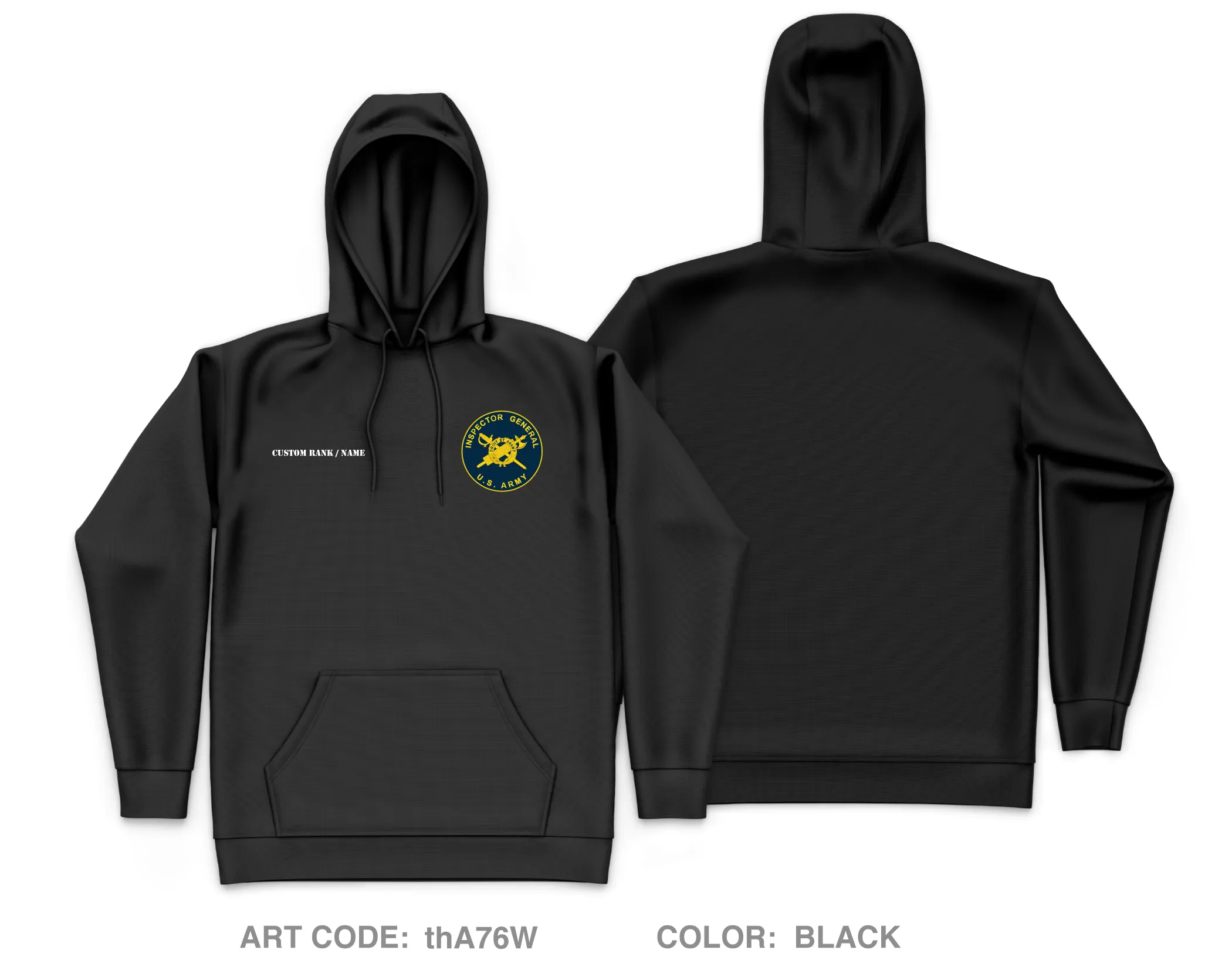 CUSTOM MCoE Inspector General, Fort Moore Core Men's Hooded Performance Sweatshirt - thA76W