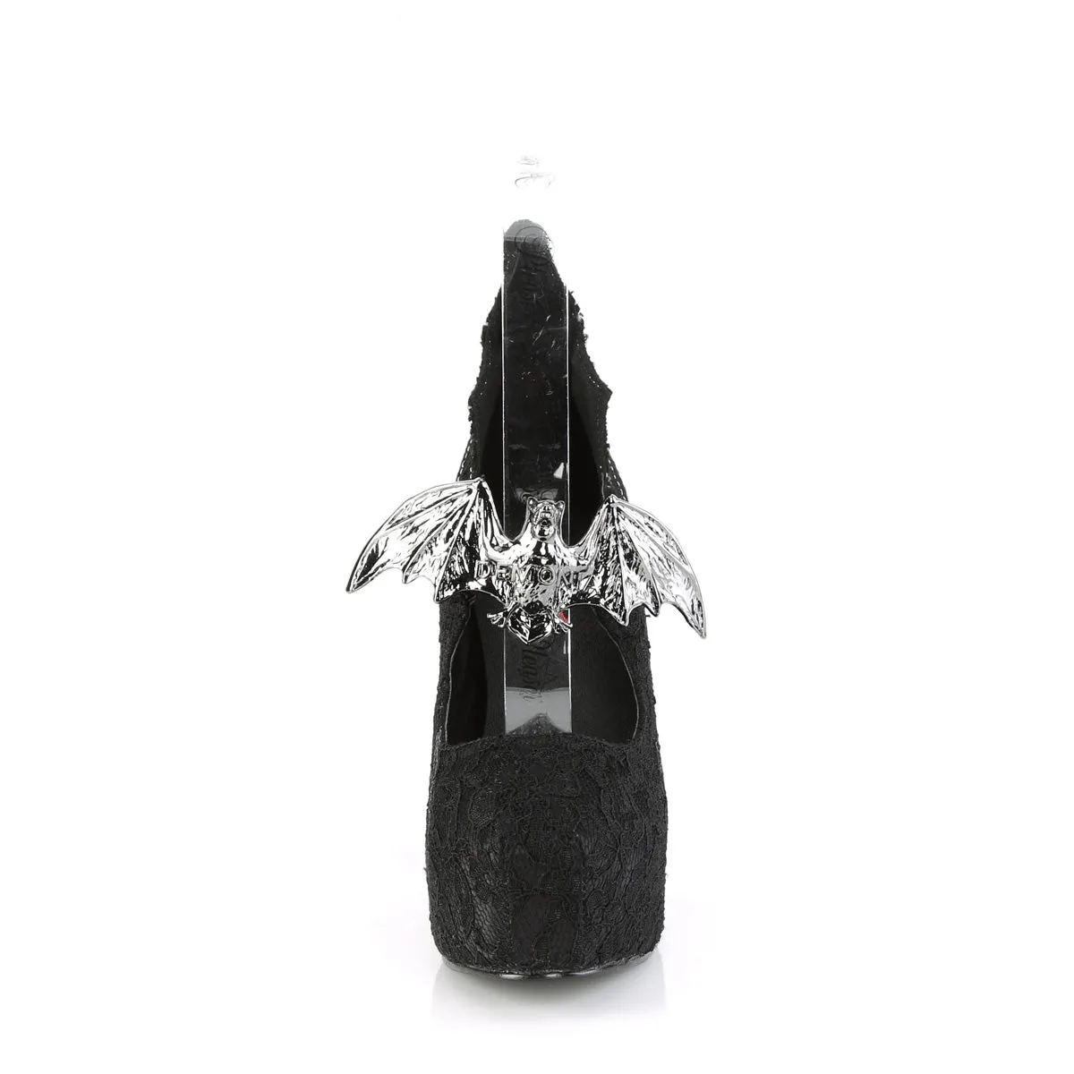 DEMON-18  Black Satin-Black Lace