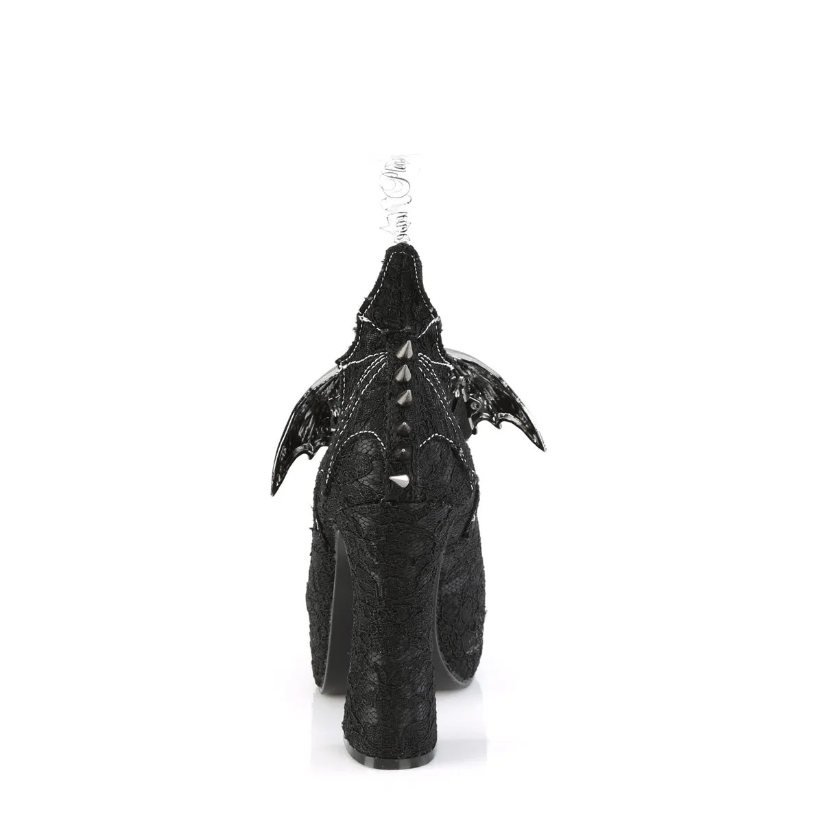 DEMON-18  Black Satin-Black Lace