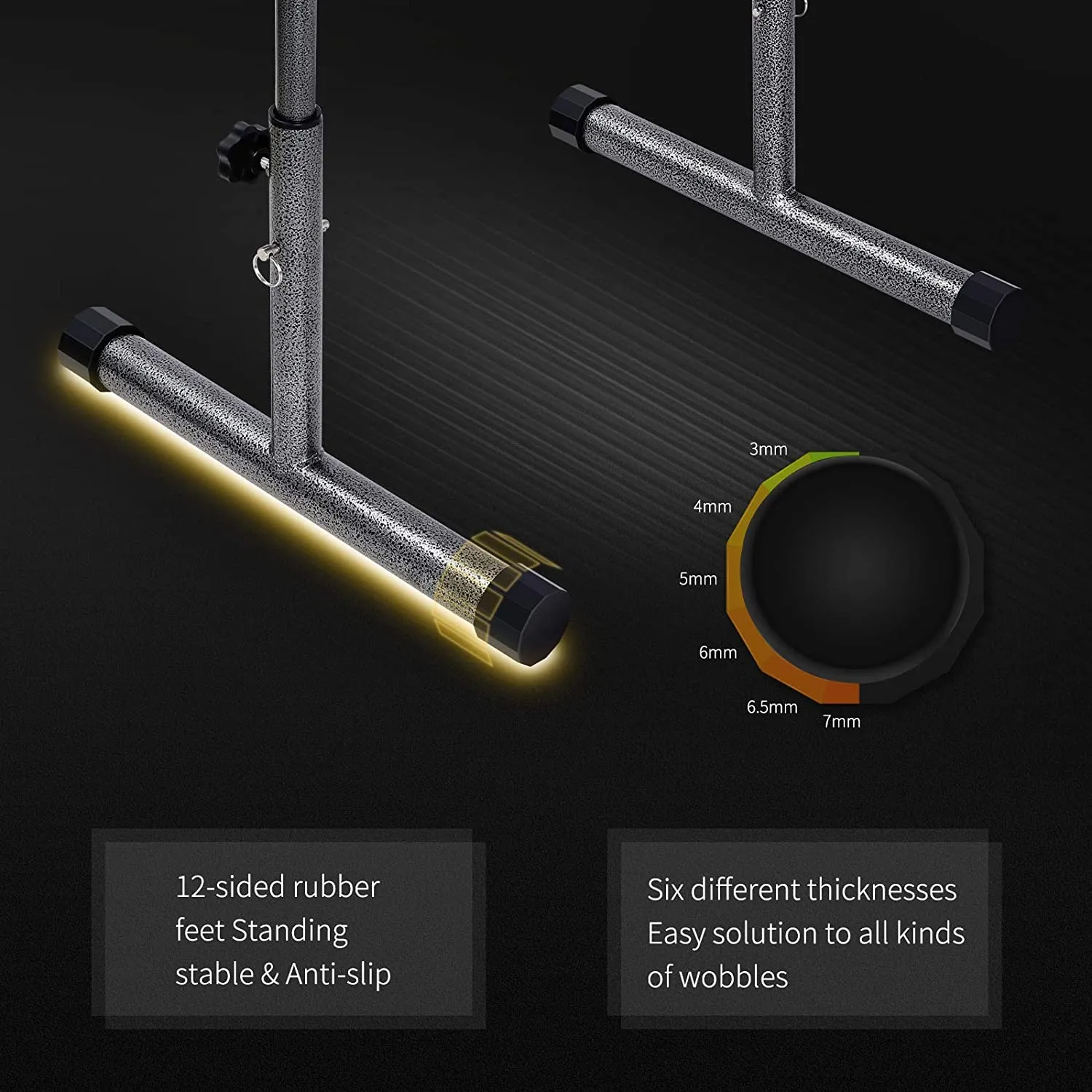 Dip Station Dip Bar Parallel Bars for Home Workout w/ 300 lbs Loading Capacity