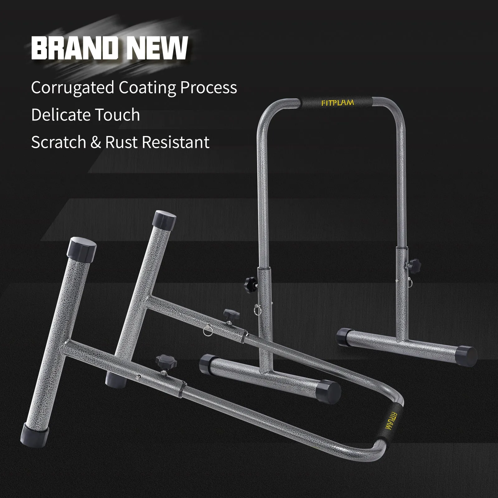 Dip Station Dip Bar Parallel Bars for Home Workout w/ 300 lbs Loading Capacity