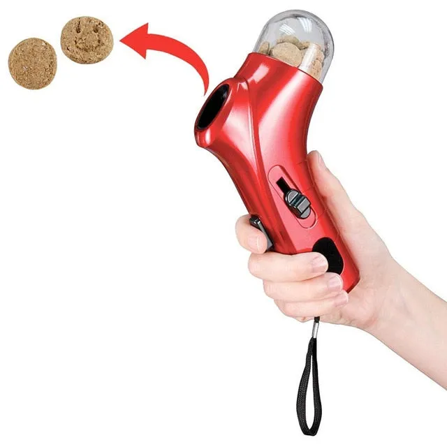 Dog Snack Catapult Launcher Dog Cat Treat Launcher Snack Food Feeder Catapult Pet Interactive Training Toys Outdoor Beach Toys
