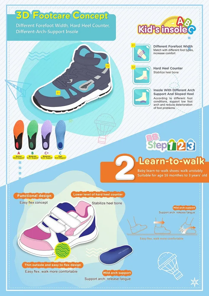 DR.KONG KIDS SNEAKERS DK-1B16A1039BW(RP : $119)
