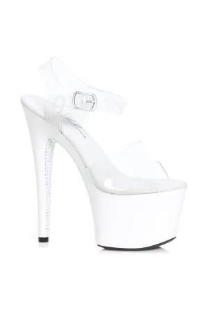 Ellie 709-VINE 7" Rhinestone Covered Platform Heel Sandal
