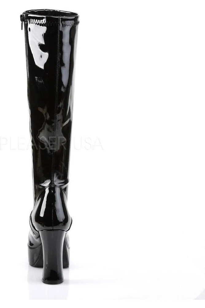 EXOTICA-2000 Go Go Boot | Black Patent