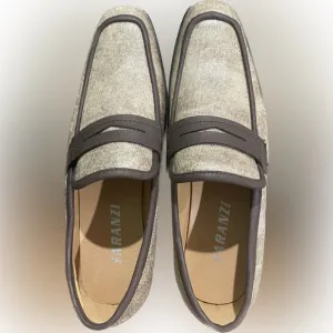 Faranzi Mens Slip-on Casual Moccasin Shoe Brown size 10.5 NEW
