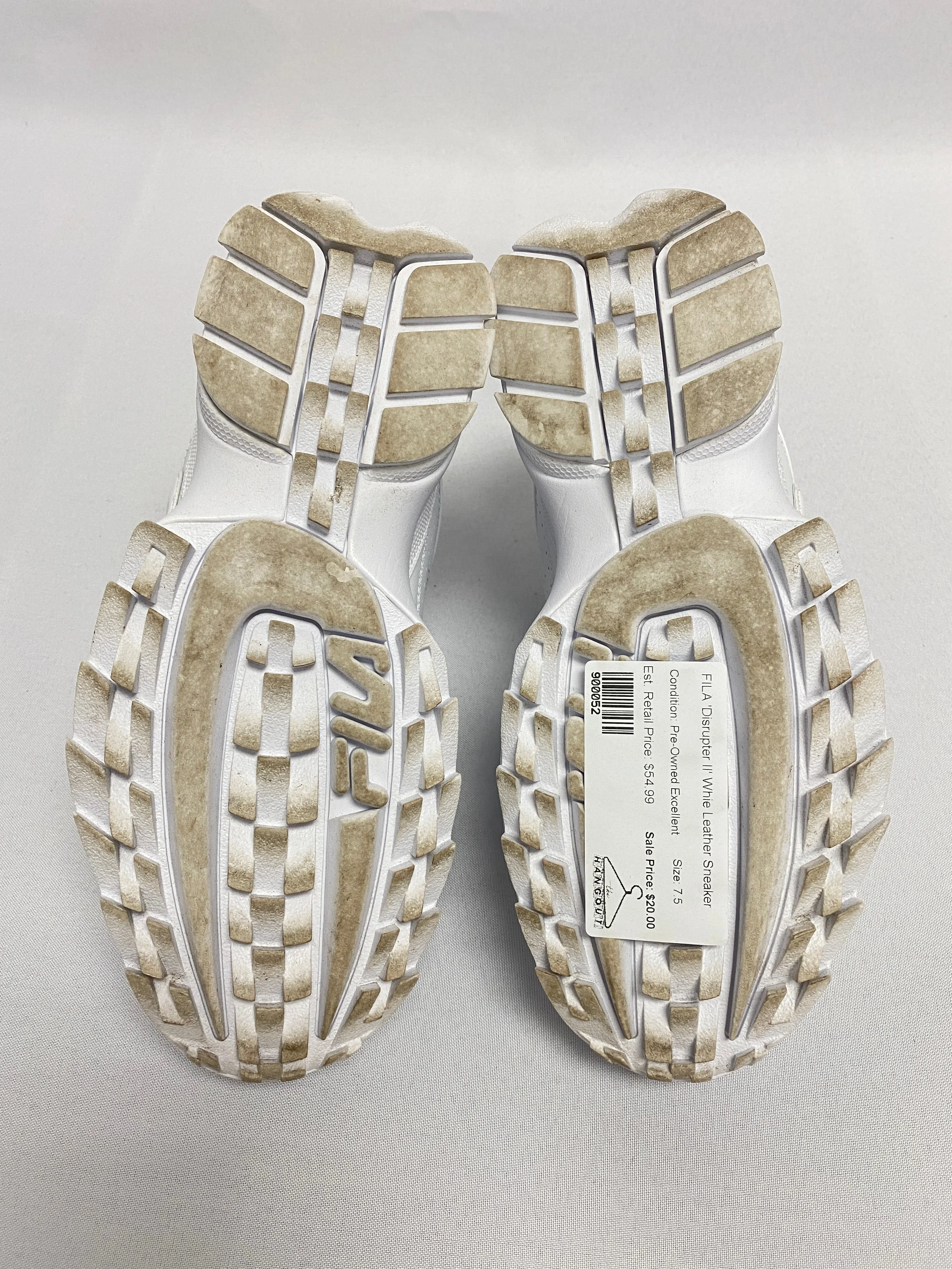 FILA 'Disrupter II' Whie Leather Sneaker