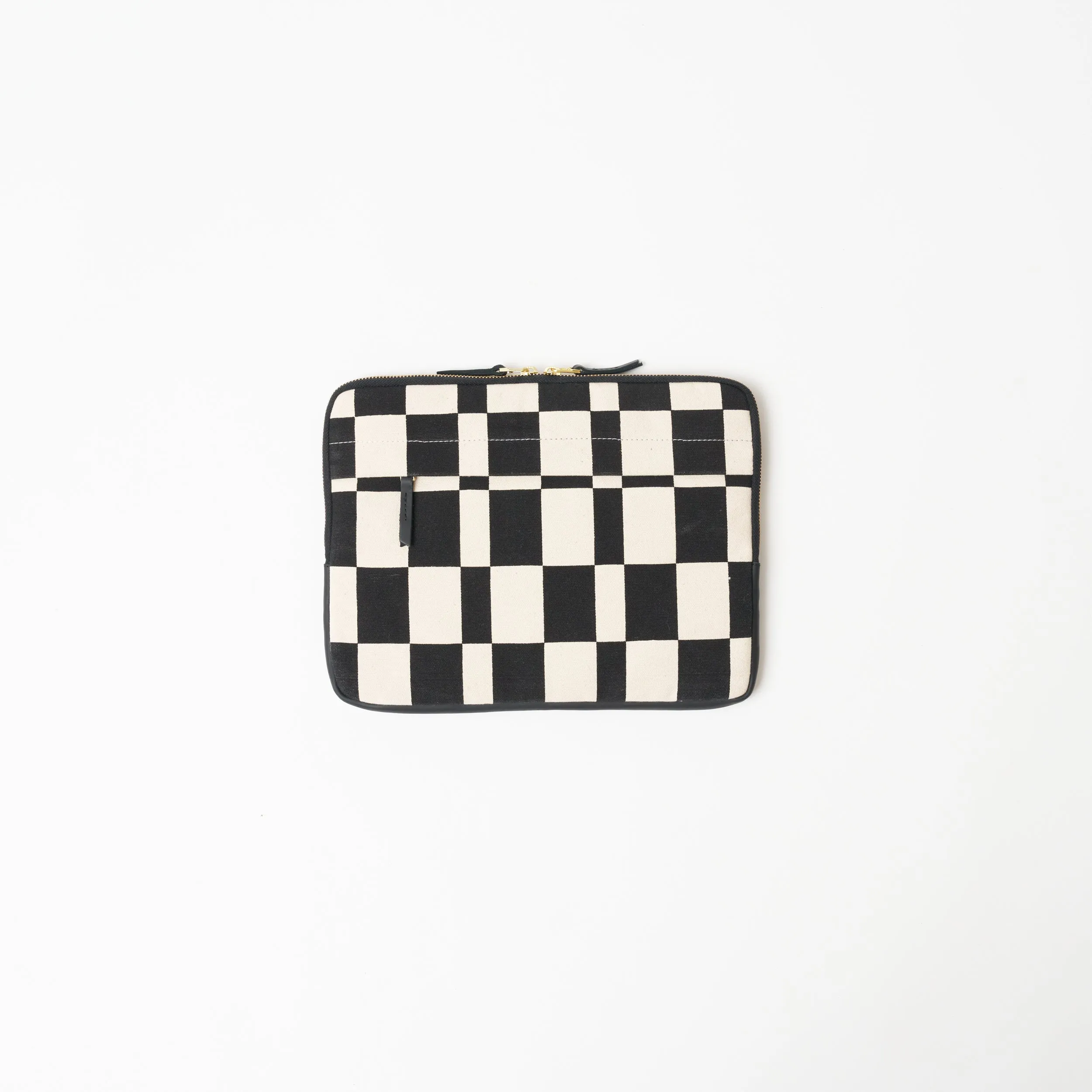 FINAL SALE: iPad Sleeve - Black Checker