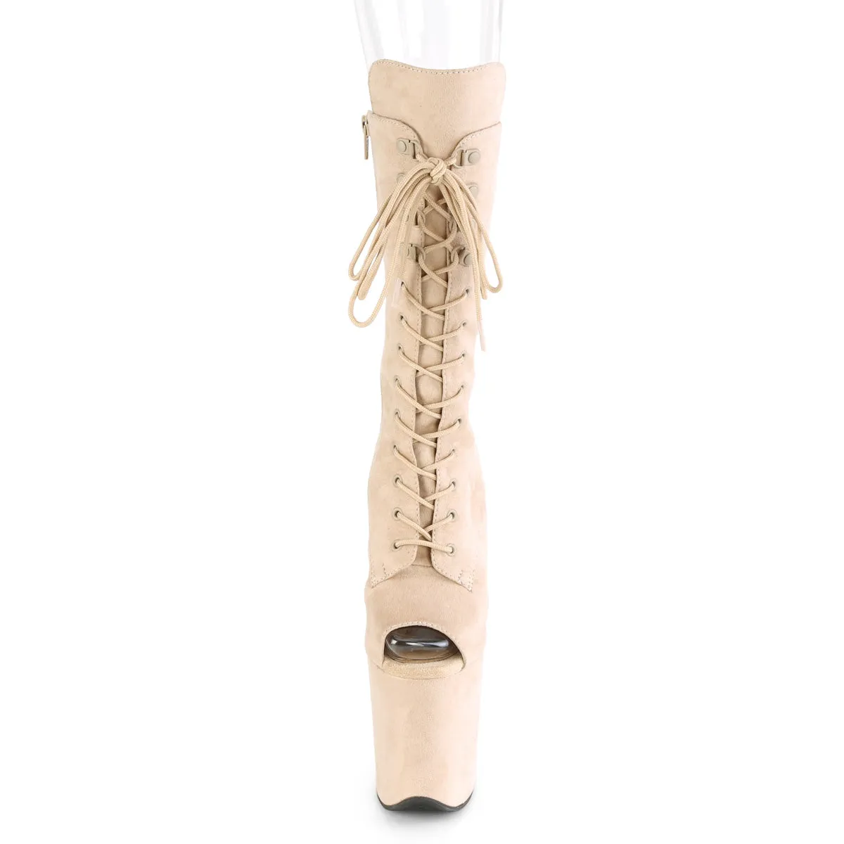 FLAMINGO-1051FS  Beige Faux Suede/Beige Faux Suede