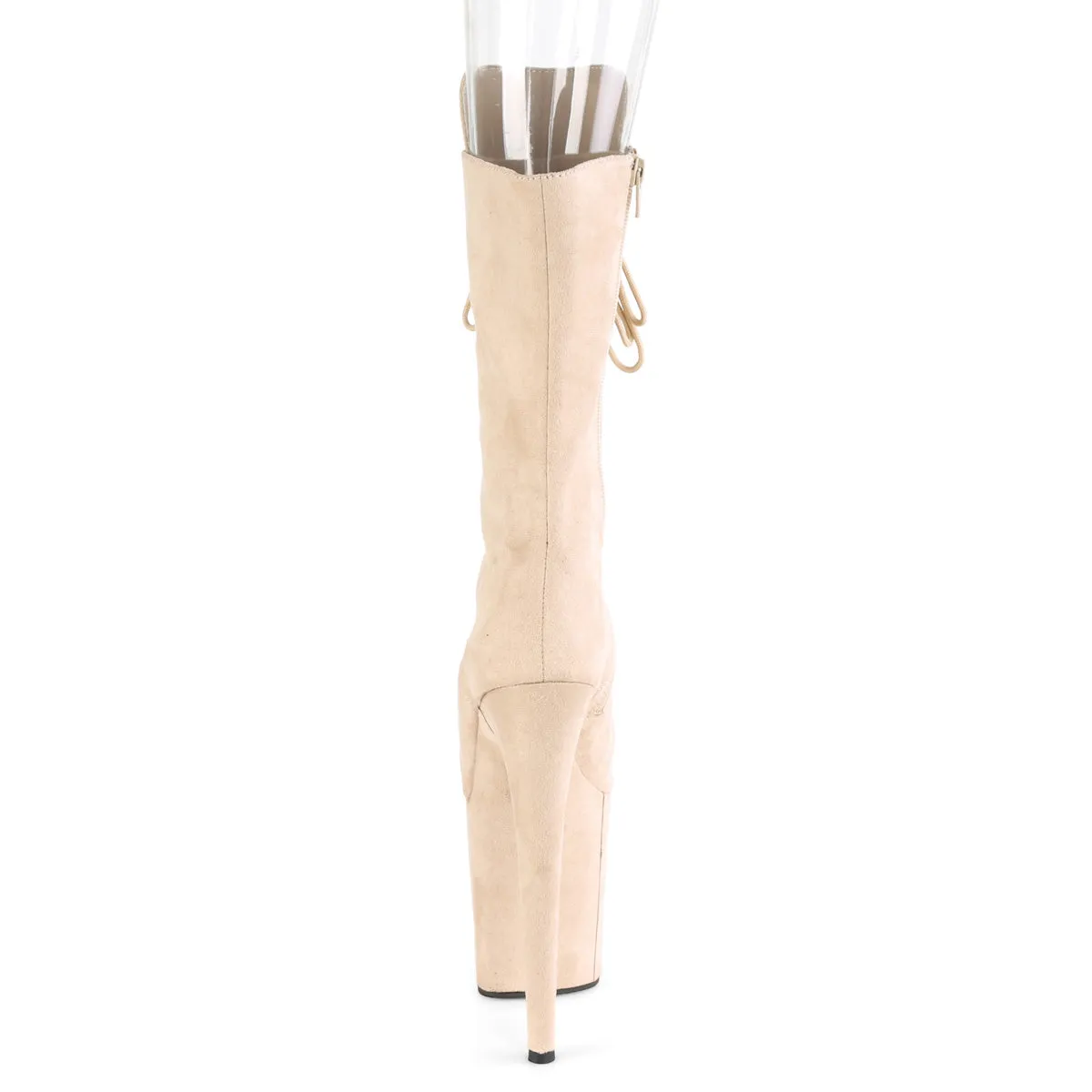 FLAMINGO-1051FS  Beige Faux Suede/Beige Faux Suede