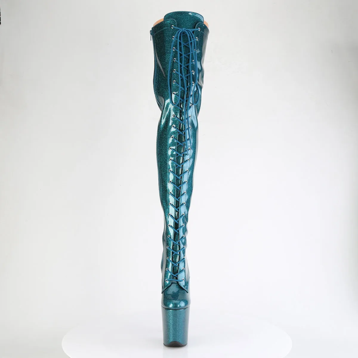 FLAMINGO-3020GP  Teal Glitter Patent/M
