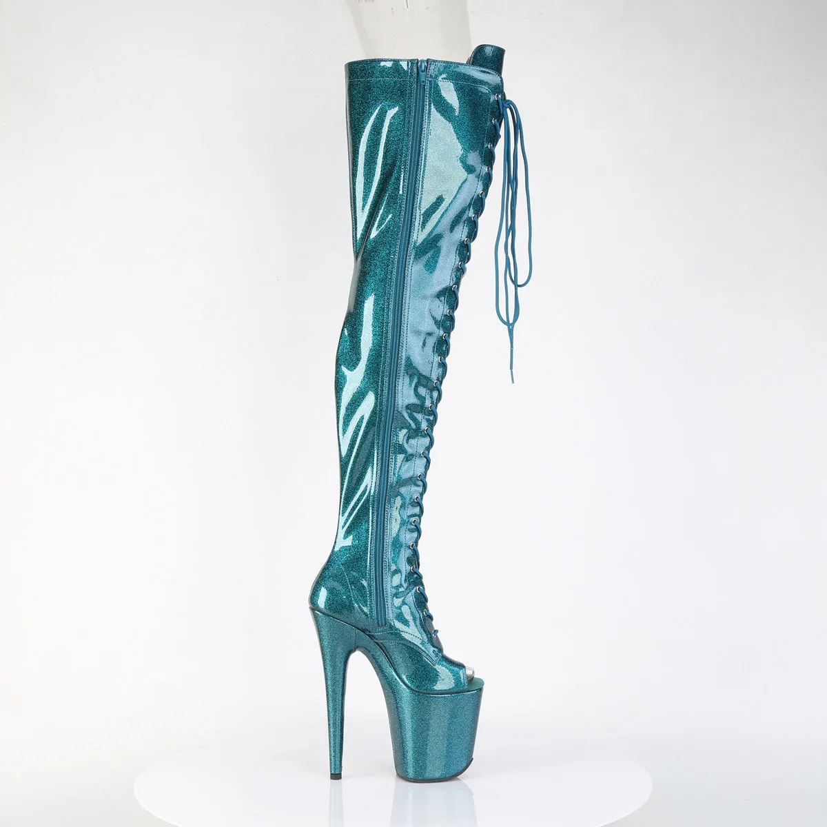 FLAMINGO-3021GP  Teal Glitter Patent/M