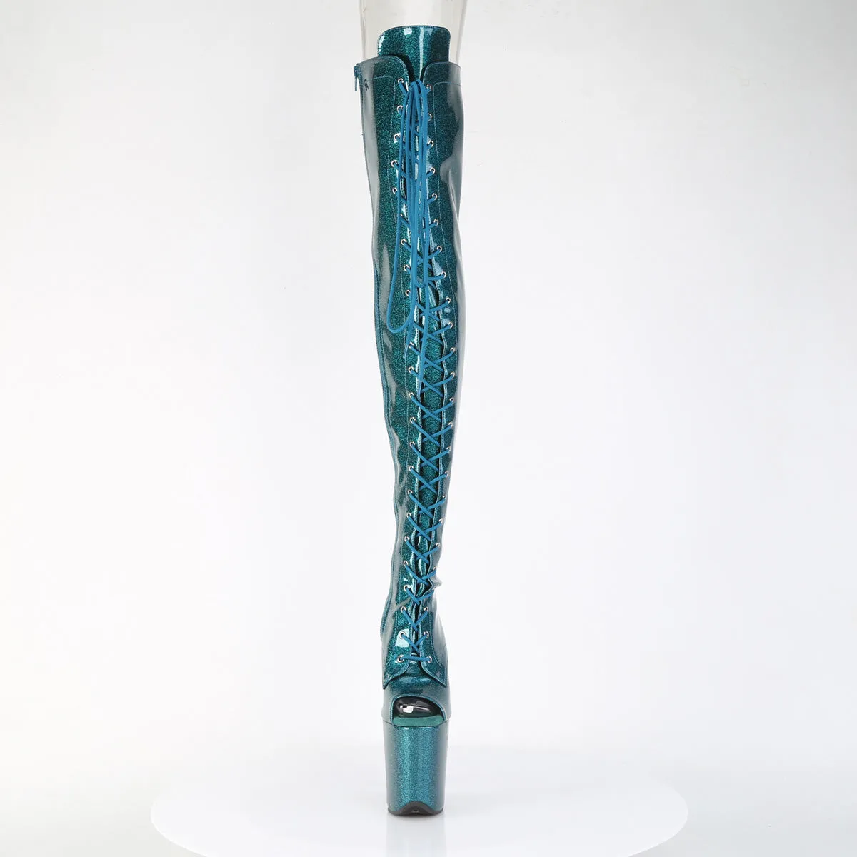 FLAMINGO-3021GP  Teal Glitter Patent/M