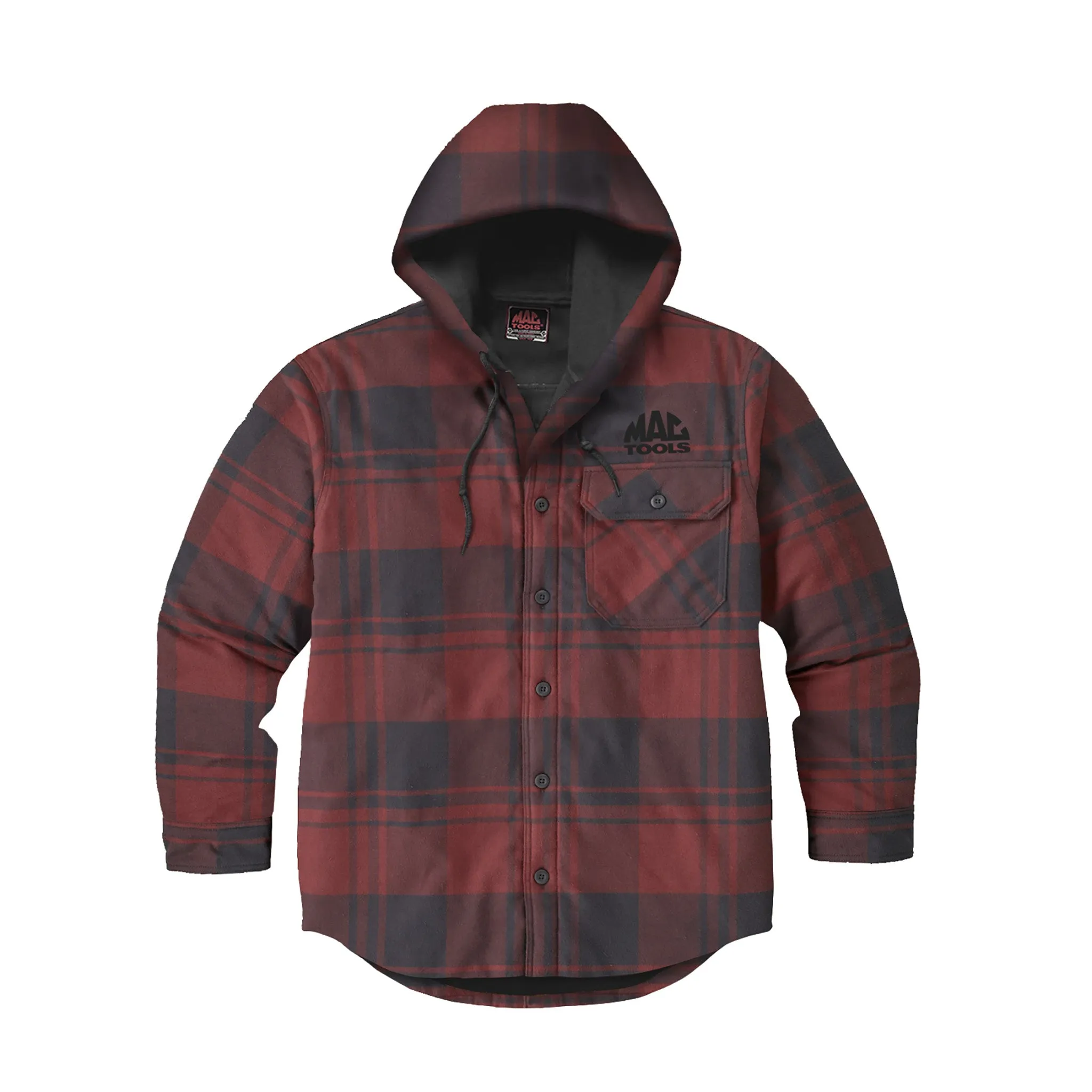 Fleece Lined Snap Front Flannel