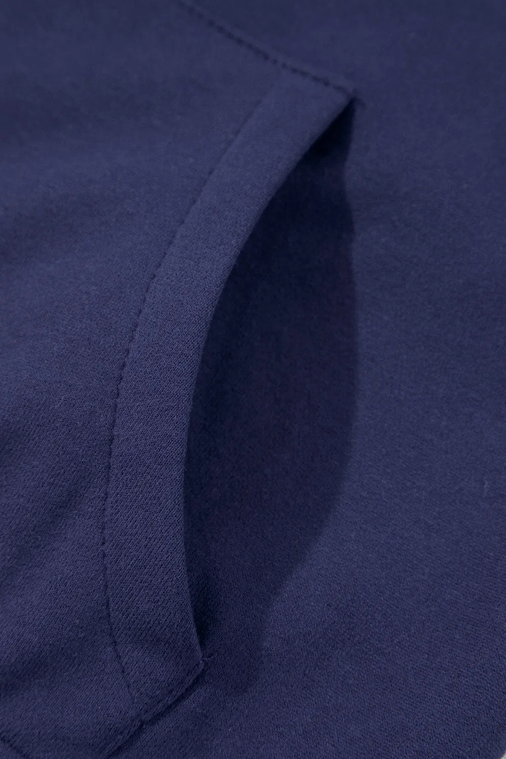 Fleece Lined Zip Up Stand Collar Thumbhole Sleeve Sweatshirt