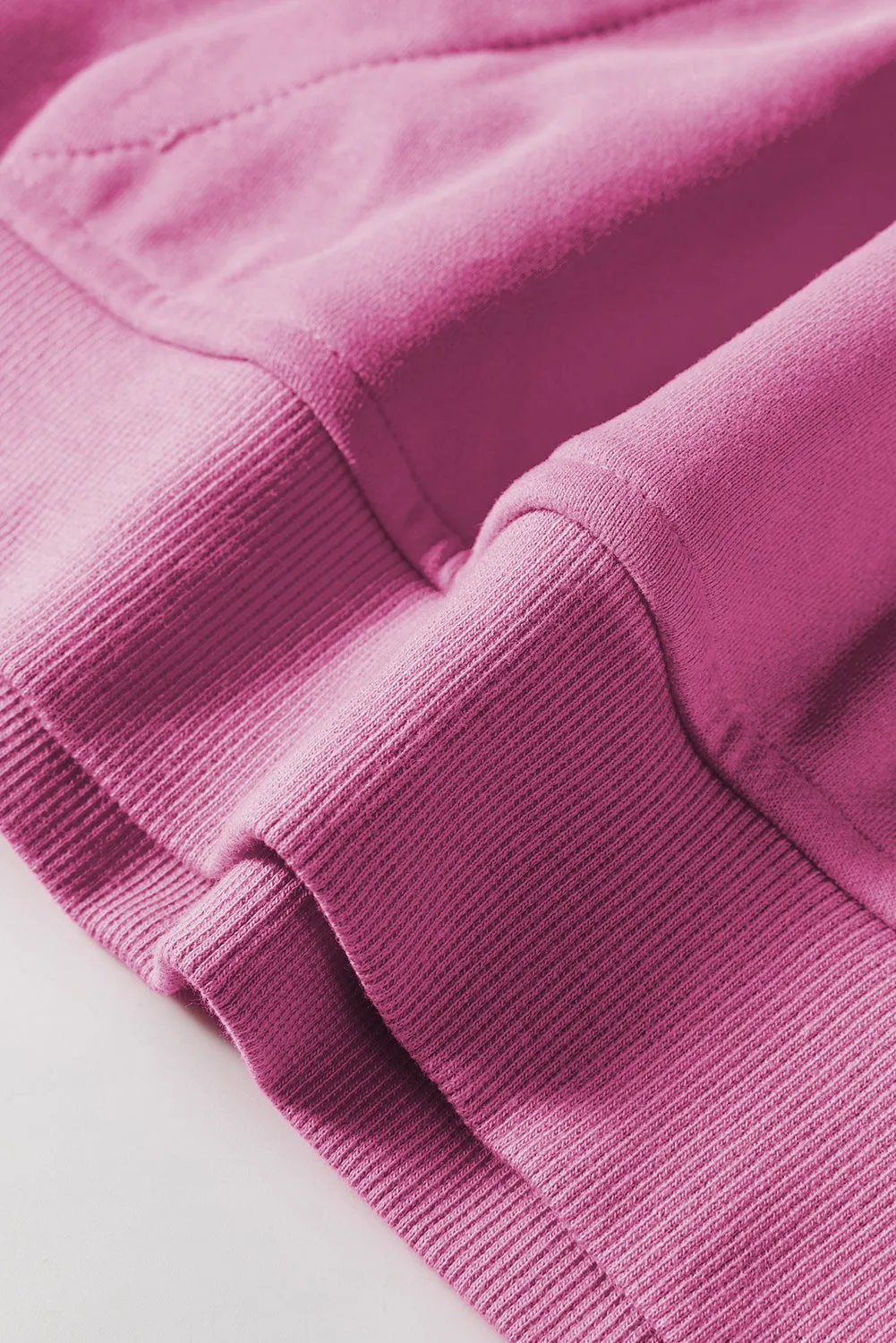 Fleece Lined Zip Up Stand Collar Thumbhole Sleeve Sweatshirt