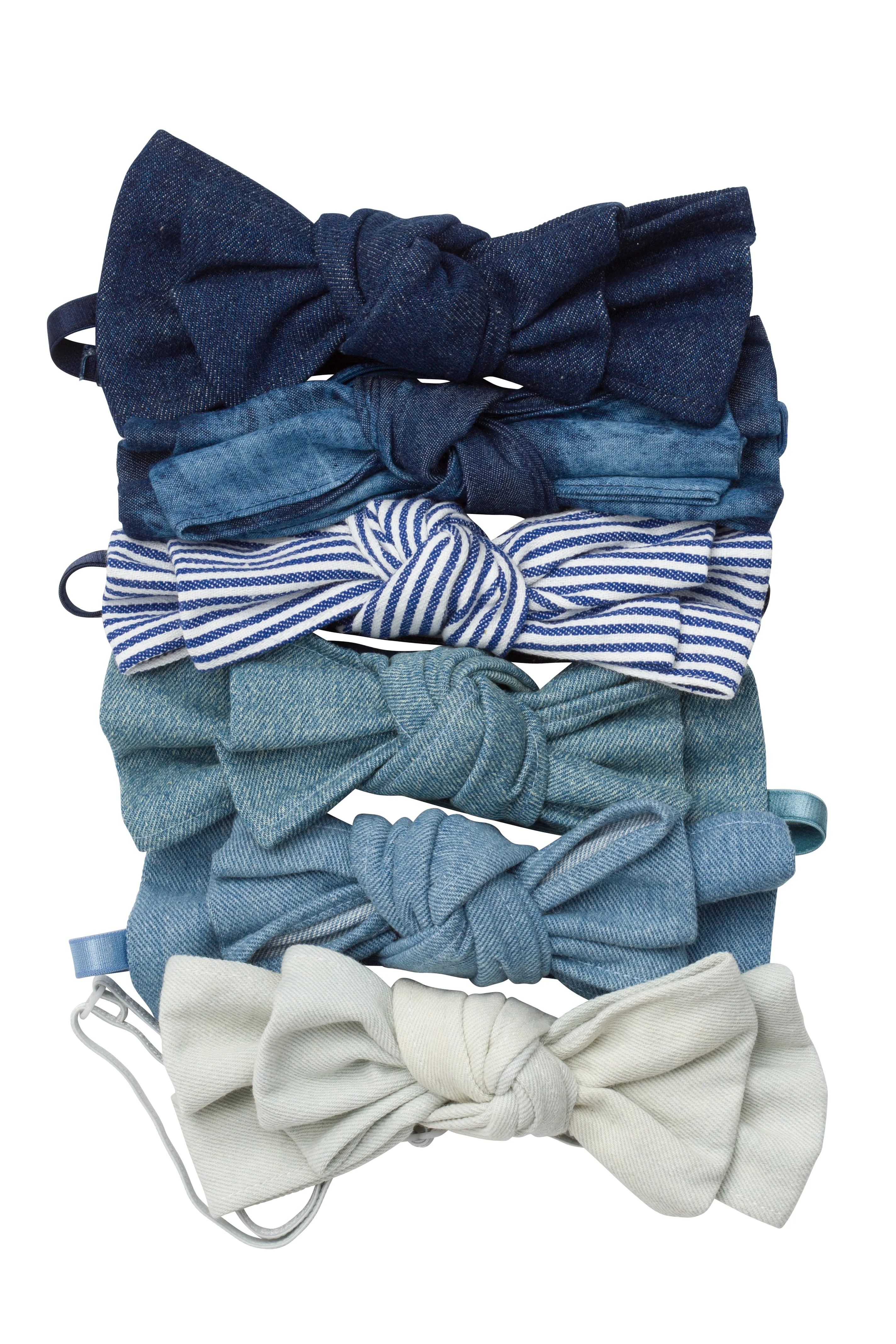 Floppy Denim Wrap - Pinstripe