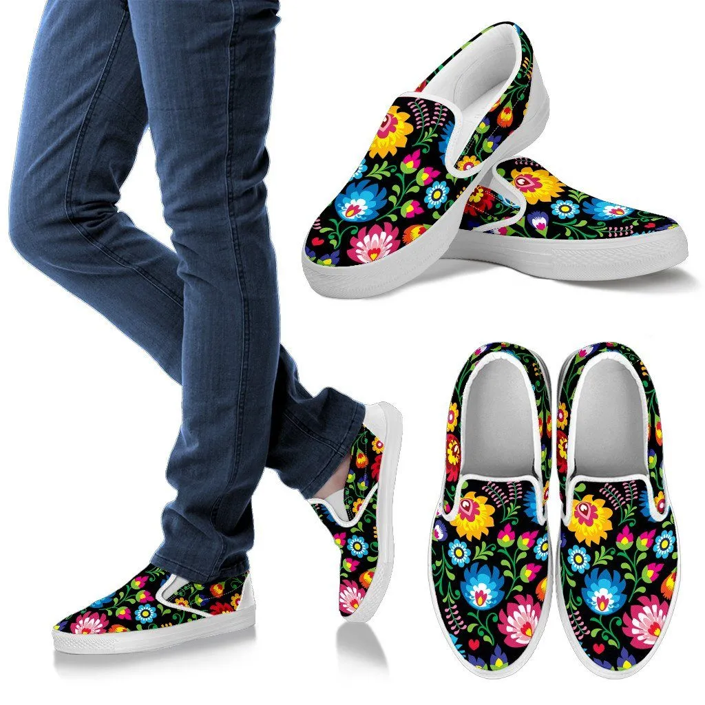 Floral Slip ons
