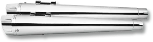 Freedom Performance HD00627 4.5in. Combat Slip-Ons - Chrome/Chrome Tips