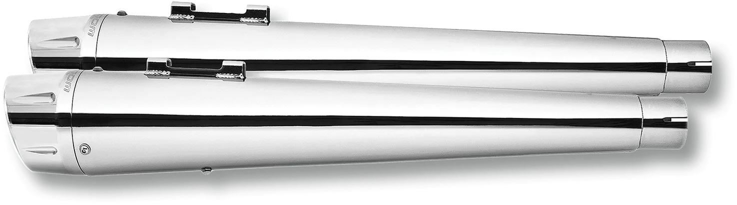 Freedom Performance HD00627 4.5in. Combat Slip-Ons - Chrome/Chrome Tips
