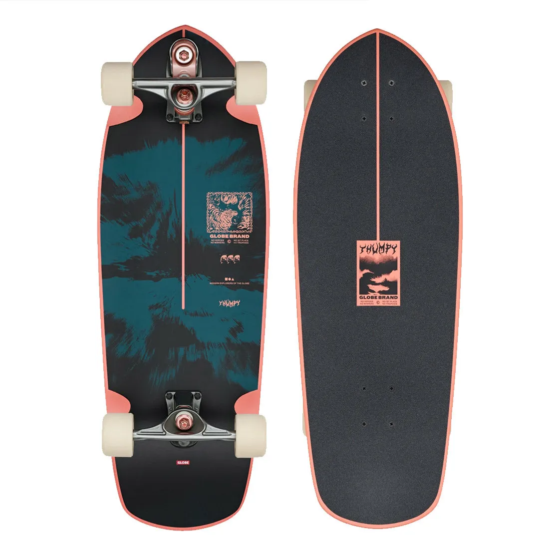 Globe Thumpy Surf Skate - Storm Cats 29.5"