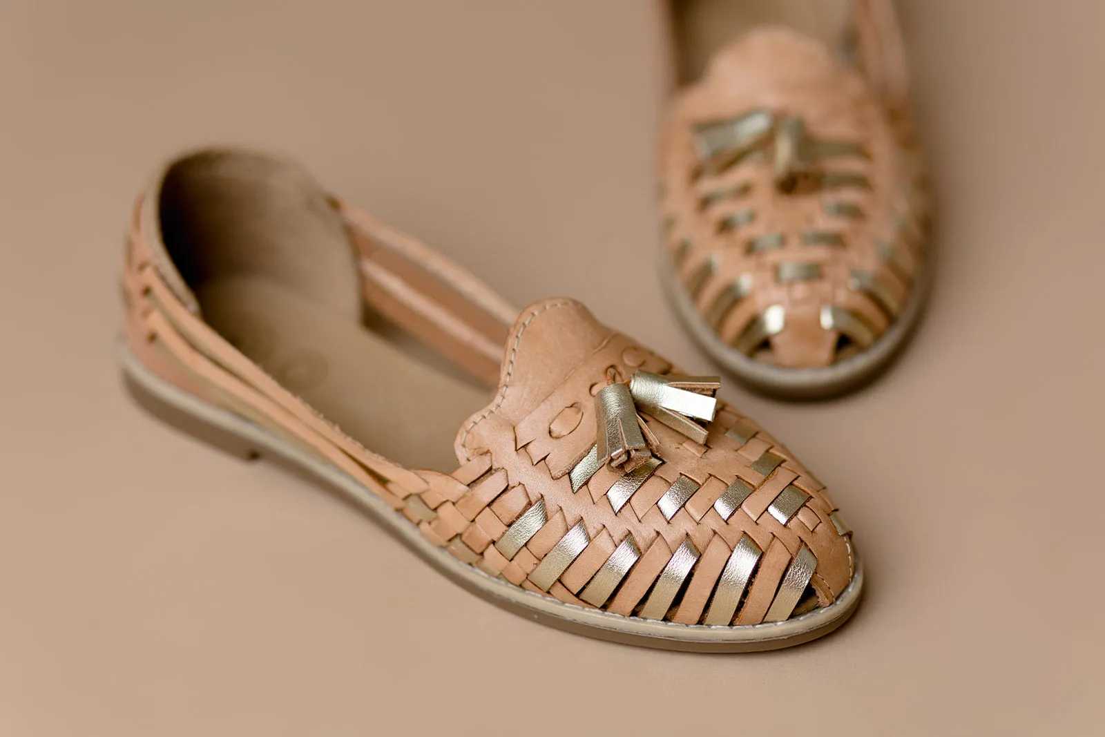 Golden Queen Mexican Leather Huaraches
