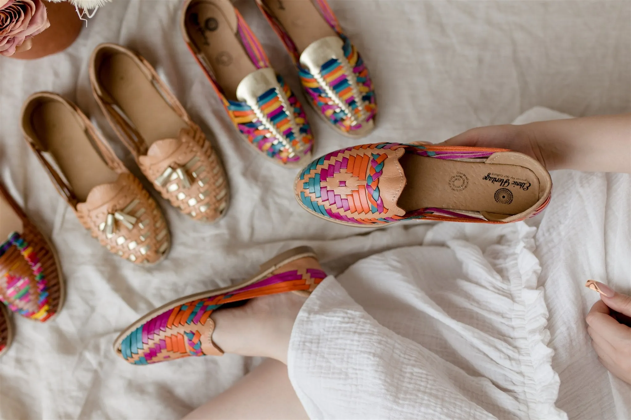 Golden Queen Mexican Leather Huaraches