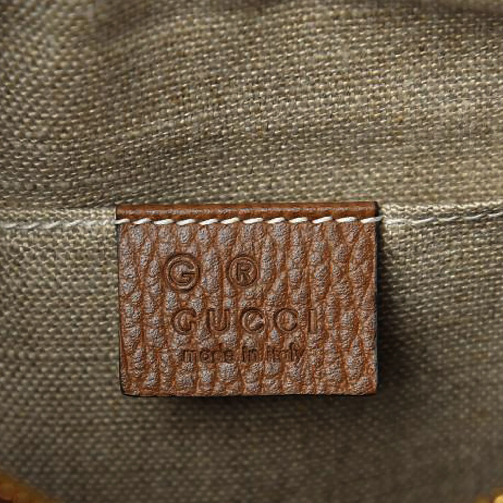 Gucci Canvas Supreme Camera Bag Tobacco