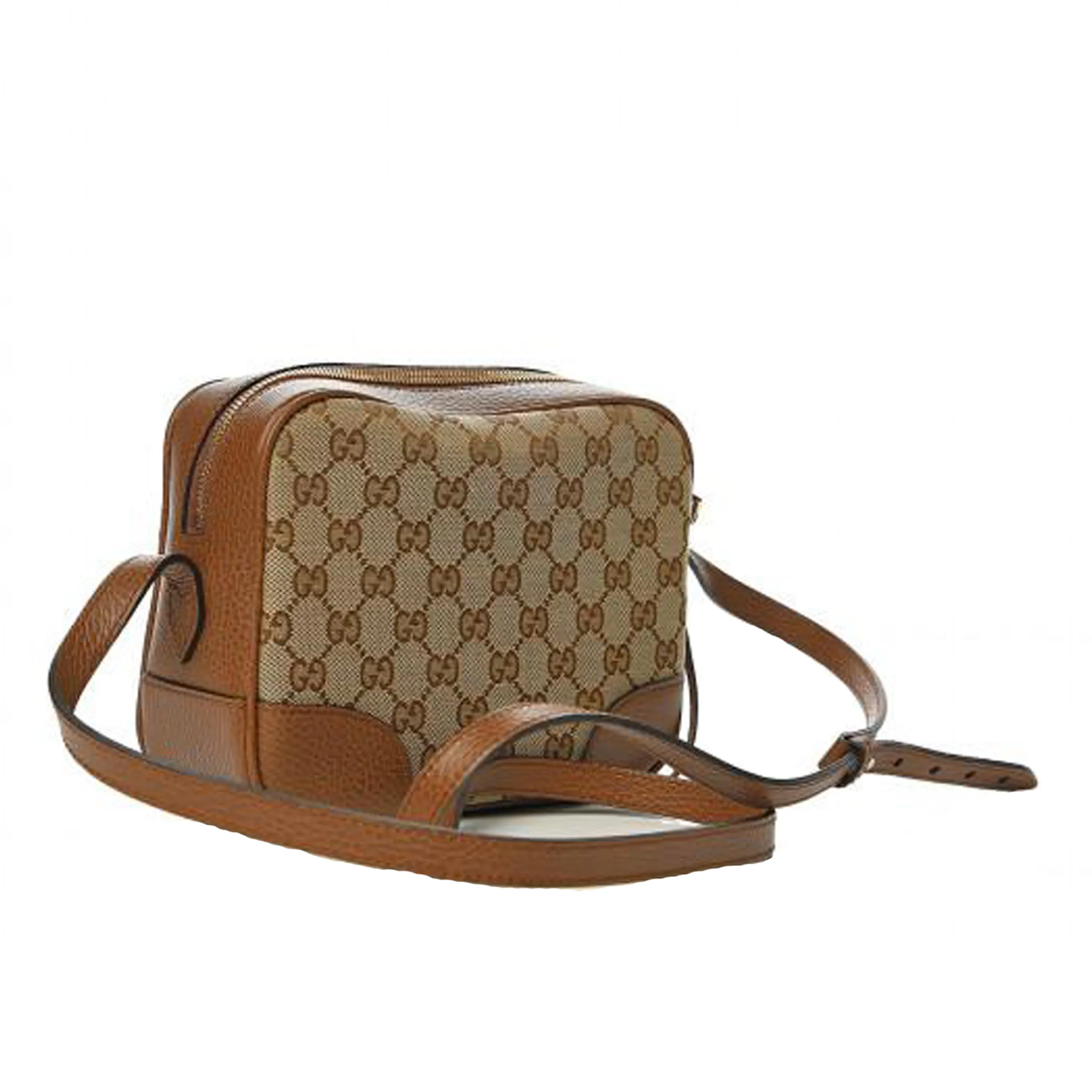 Gucci Canvas Supreme Camera Bag Tobacco
