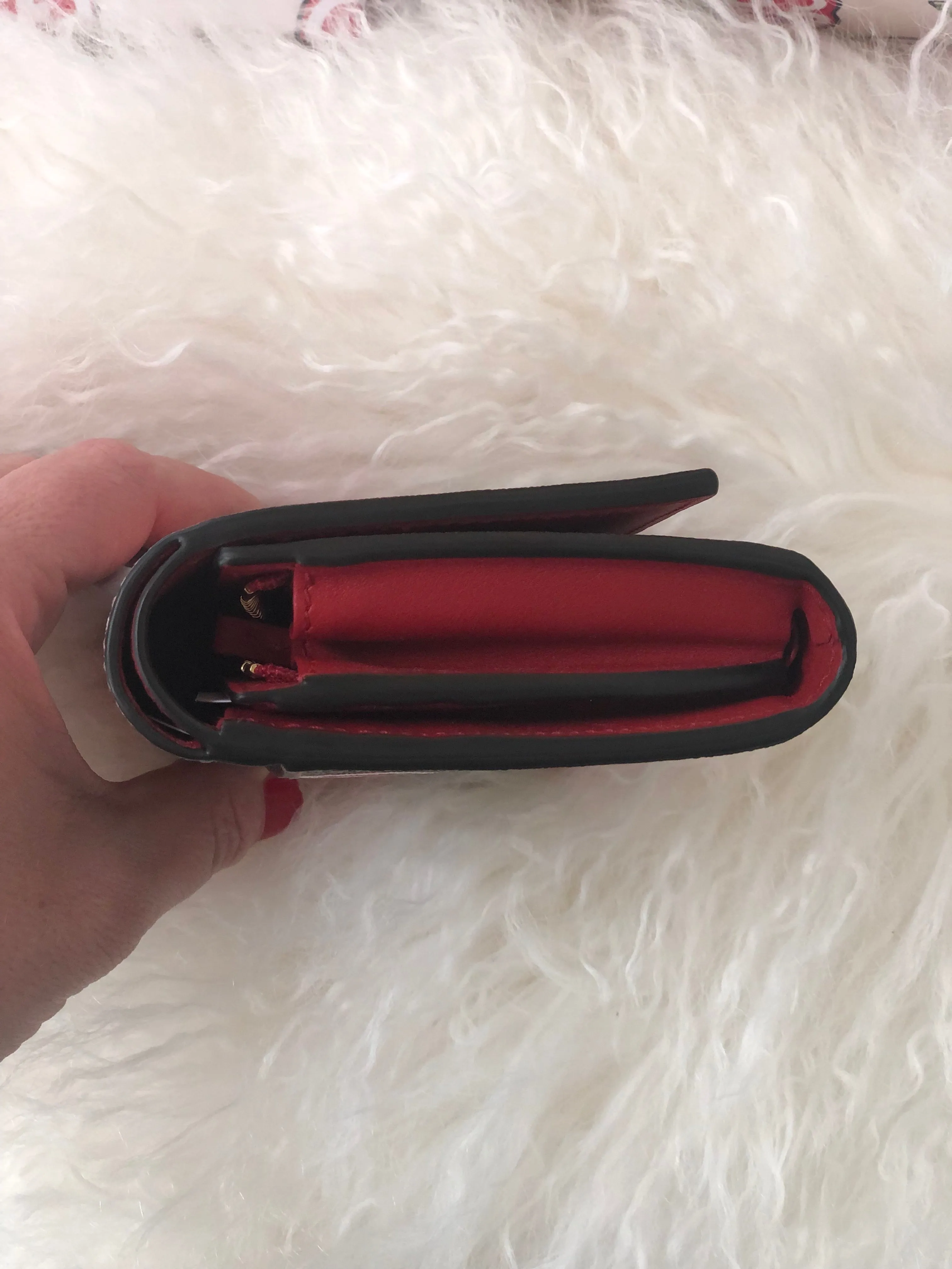 Gucci GG Supreme Canvas Apple French Wallet