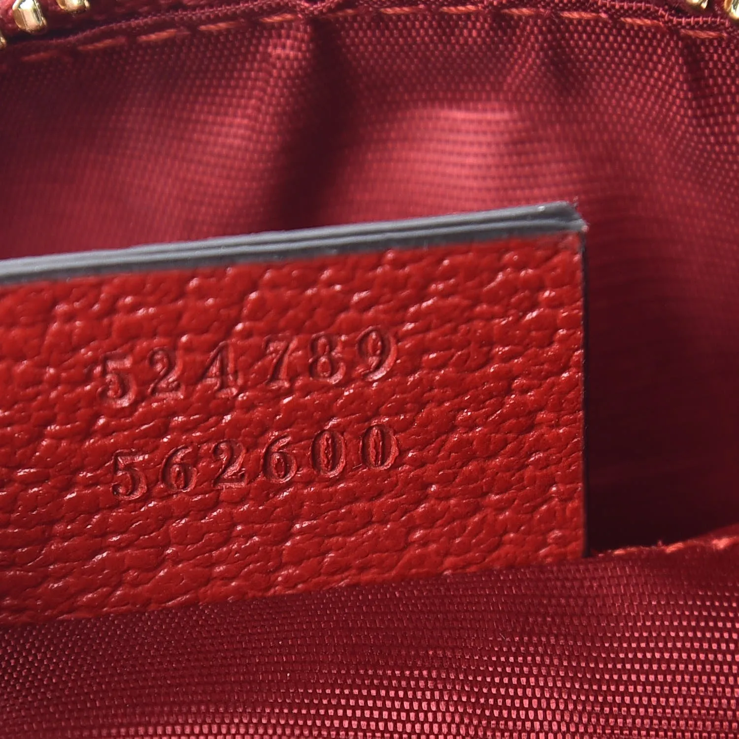 Gucci Sylvie Stripe Travel Pouch in Red, White and Blue