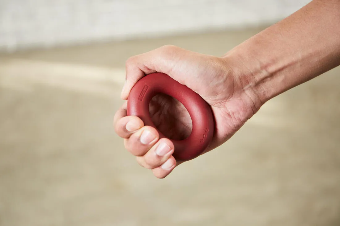 Handgrip ring de musculation résistance difficile 40kg - rouge