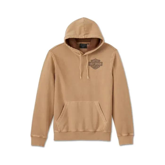Harley-Davidson® Eagle Soars Alone Slub Hoodie - Tannin